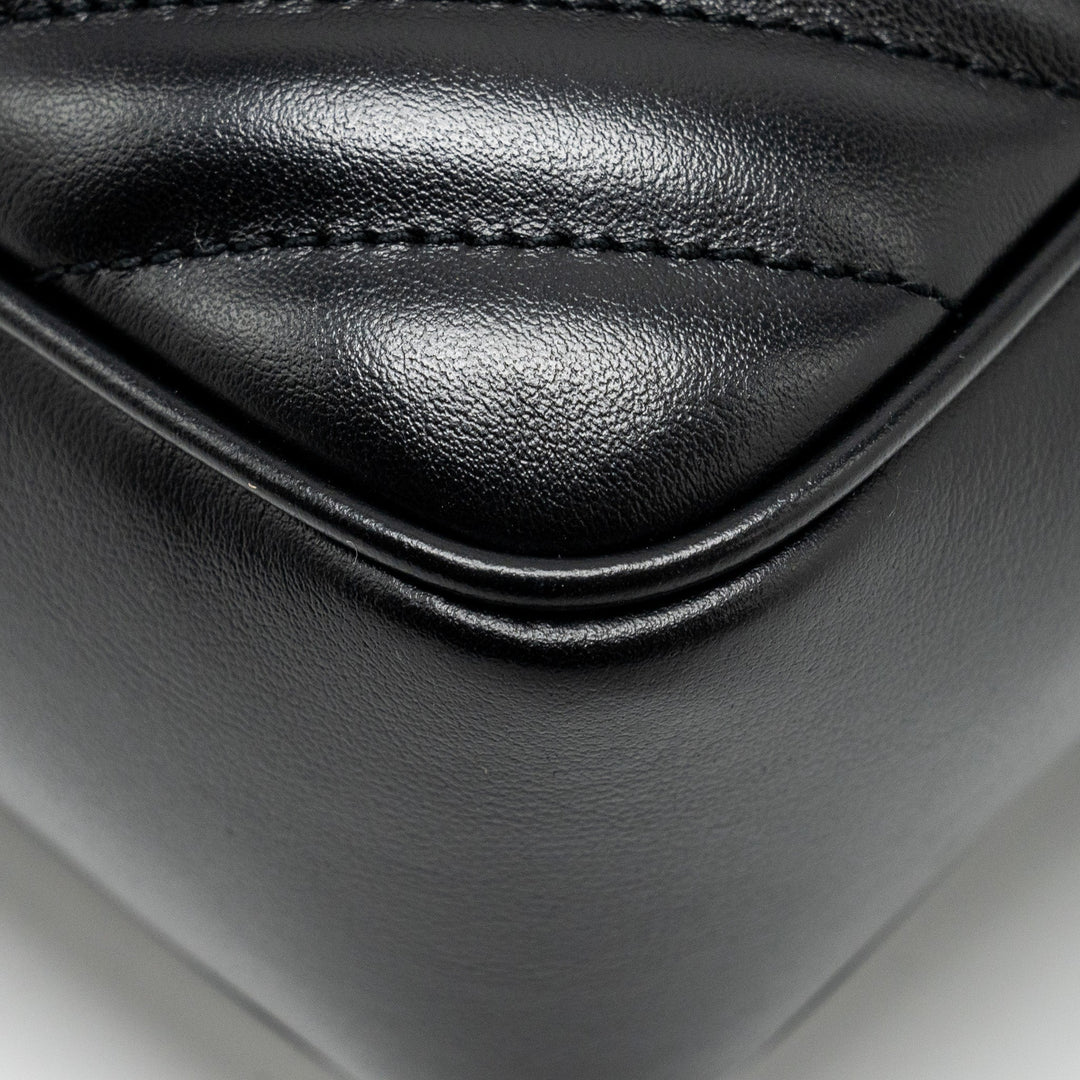 Saint Laurent Lou Camera Bag calfskin black ruthenium SHW