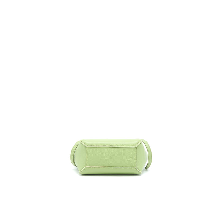 Top Quality Celine Pico Belt Bag Grained Calfskin Light Green