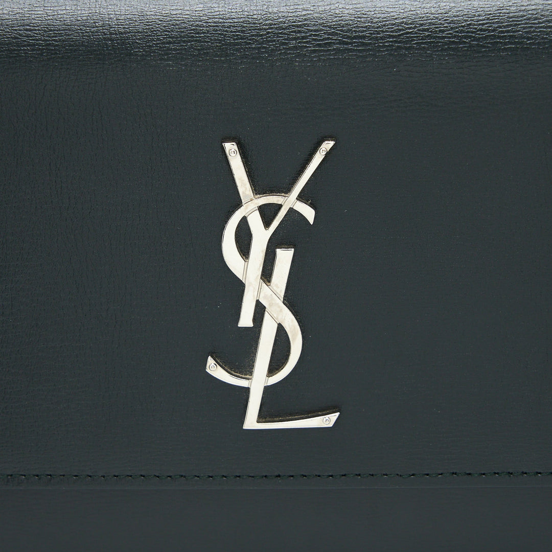 Saint Laurent Sunset Chain Bag Calfskin Dark Green SHW
