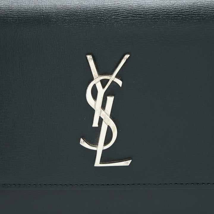 Saint Laurent Sunset Chain Bag Calfskin Dark Green SHW