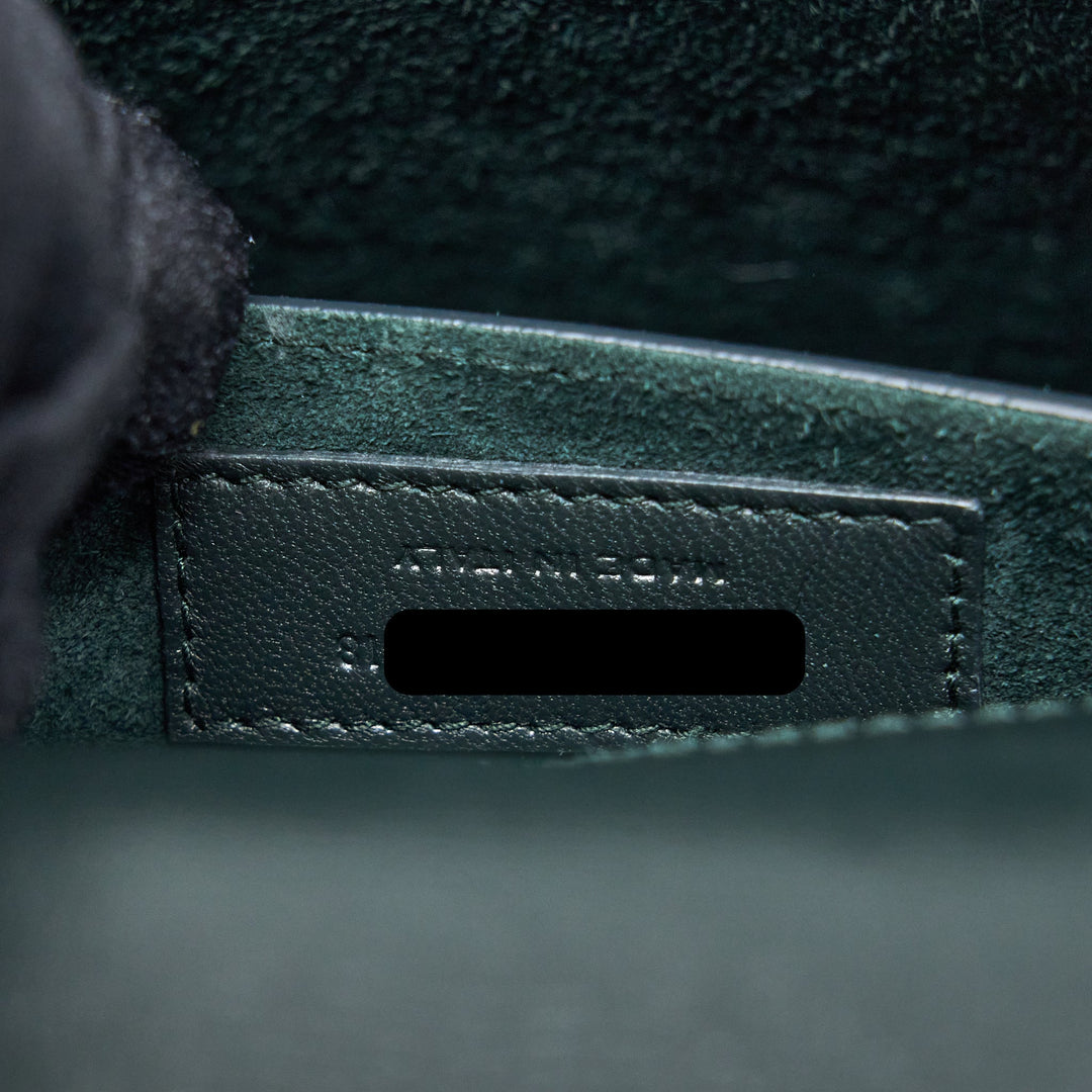 Saint Laurent Sunset Chain Bag Calfskin Dark Green SHW