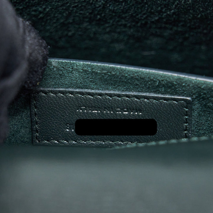Saint Laurent Sunset Chain Bag Calfskin Dark Green SHW