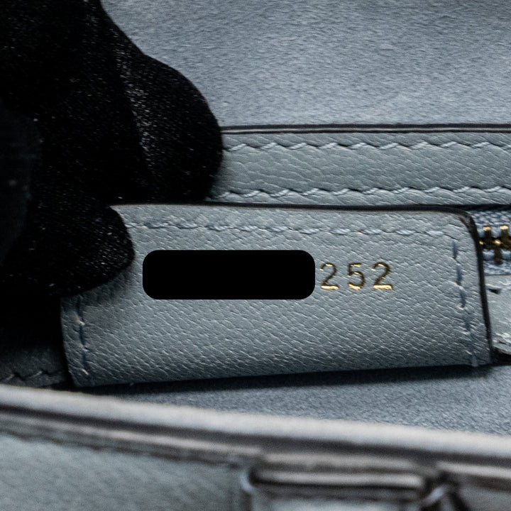 Top quality Dior Medium Saddle Bag Goatskin Light Blue