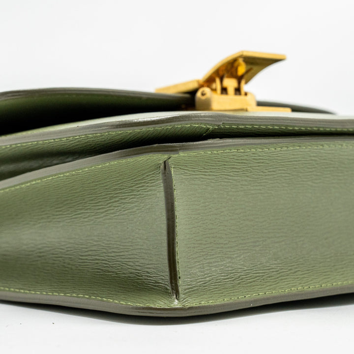 Top Quality Celine Teen classic box bag calfskin green