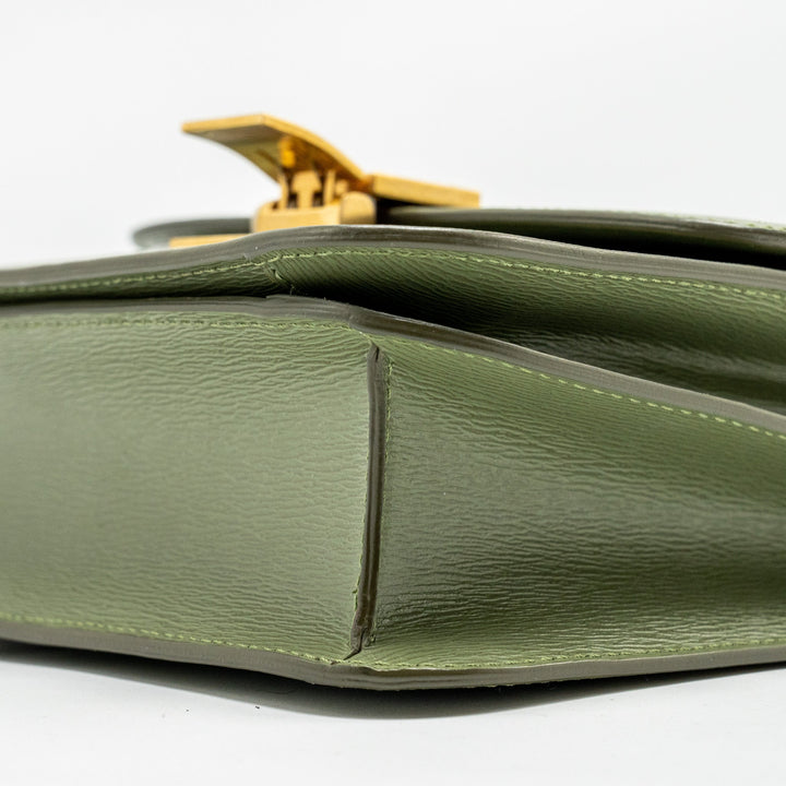 Top Quality Celine Teen classic box bag calfskin green