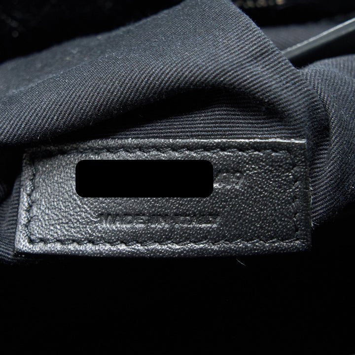 Saint Laurent Medium Niki Chain Bag Aged Calfskin Black Ruthenium Hardware