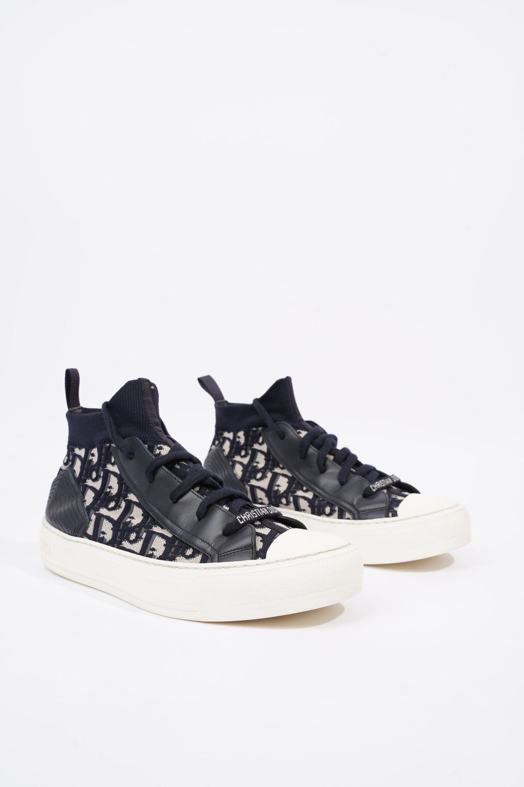Christian Dior Womens Walk n' Dior High Top Blue / White EU 38 / UK 5