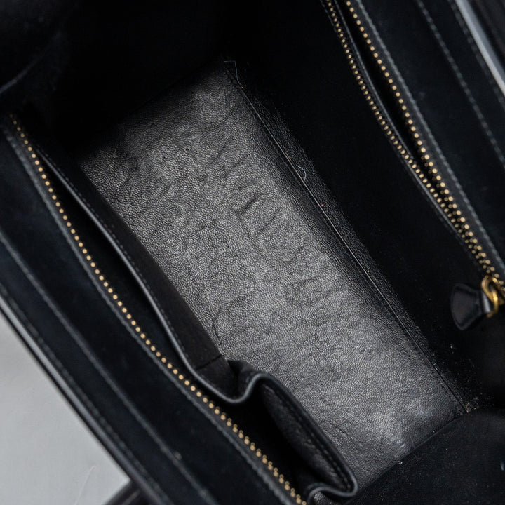 Celine micro luggage calfskin / suede leather multicolour