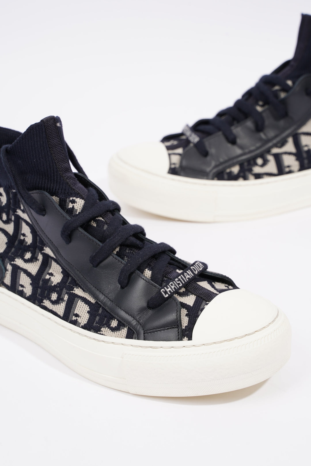 Christian Dior Womens Walk n' Dior High Top Blue / White EU 38 / UK 5