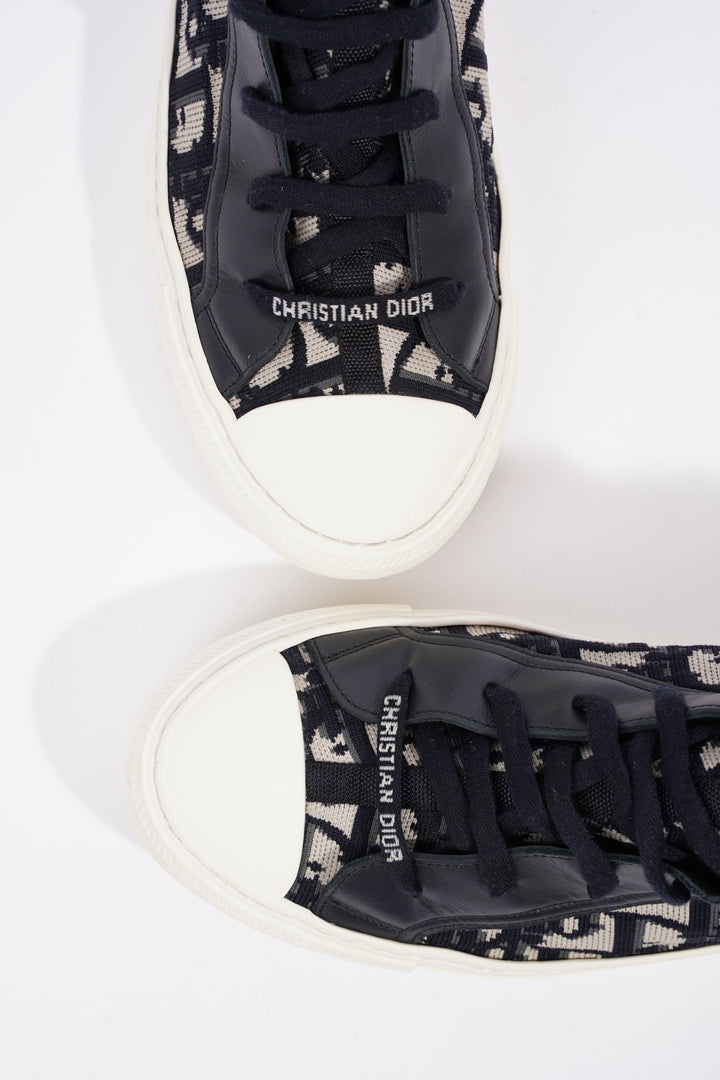 Christian Dior Womens Walk n' Dior High Top Blue / White EU 38 / UK 5