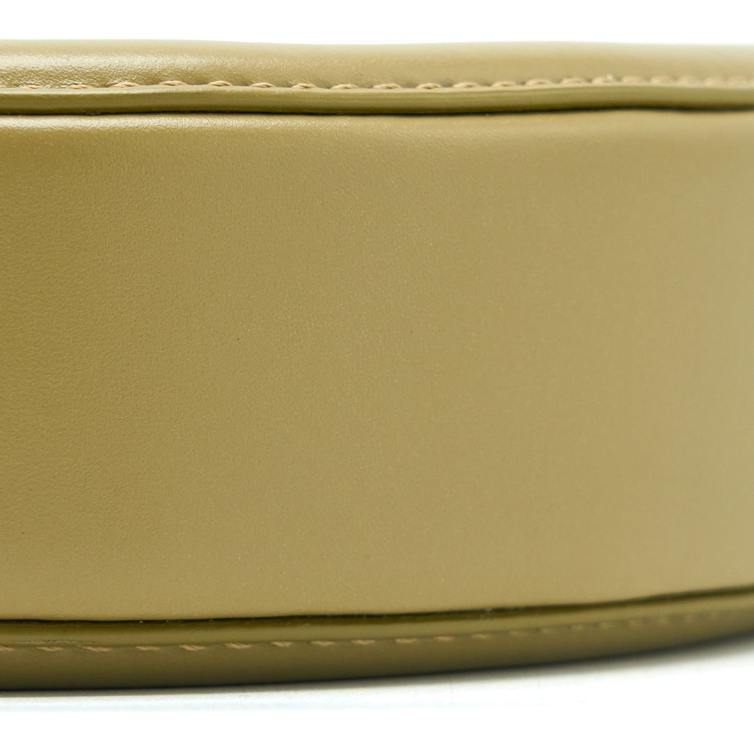 Celine Crossbody Oval Purse Calfskin Olive