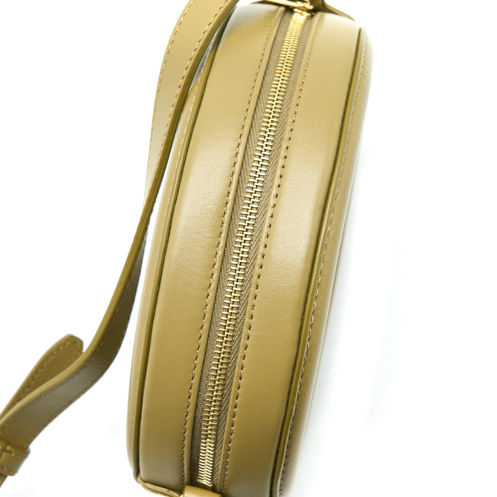 Celine Crossbody Oval Purse Calfskin Olive