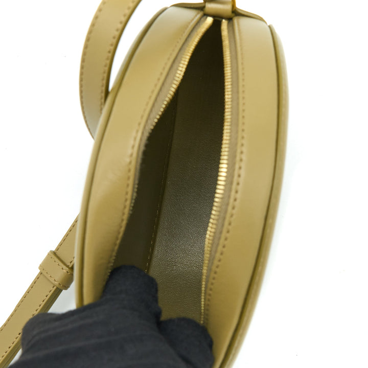 Celine Crossbody Oval Purse Calfskin Olive