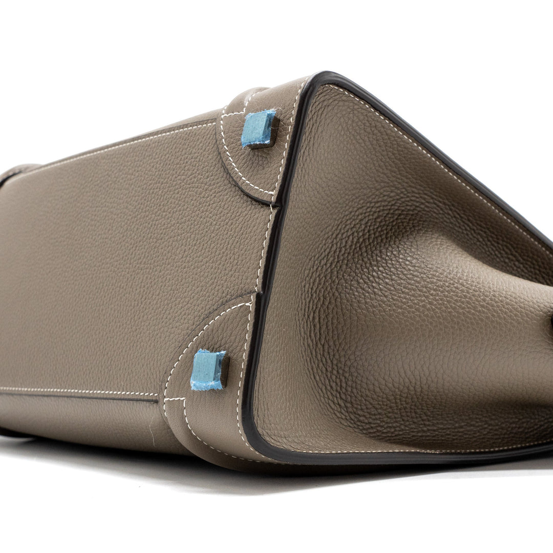 Celine Micro Luggage Bag Calfskin Grey