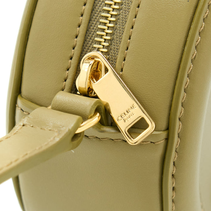 Celine Crossbody Oval Purse Calfskin Olive