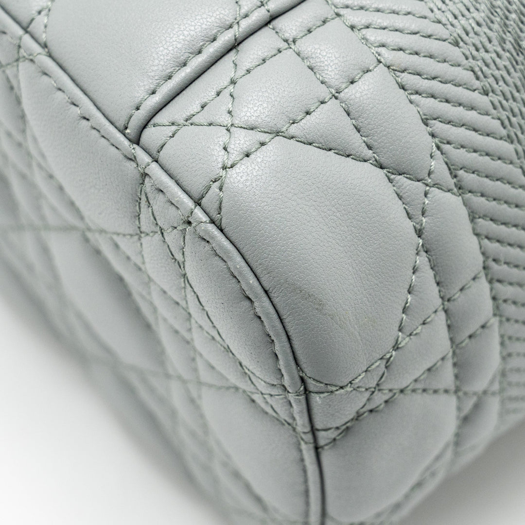 Top quality Dior Small Top quality Diortravel Vanity Case Cannage Lambskin Grey