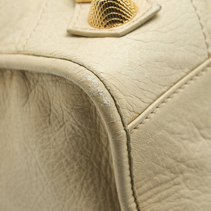 Top Quality Balenciaga Giant City Bag Beige GHW