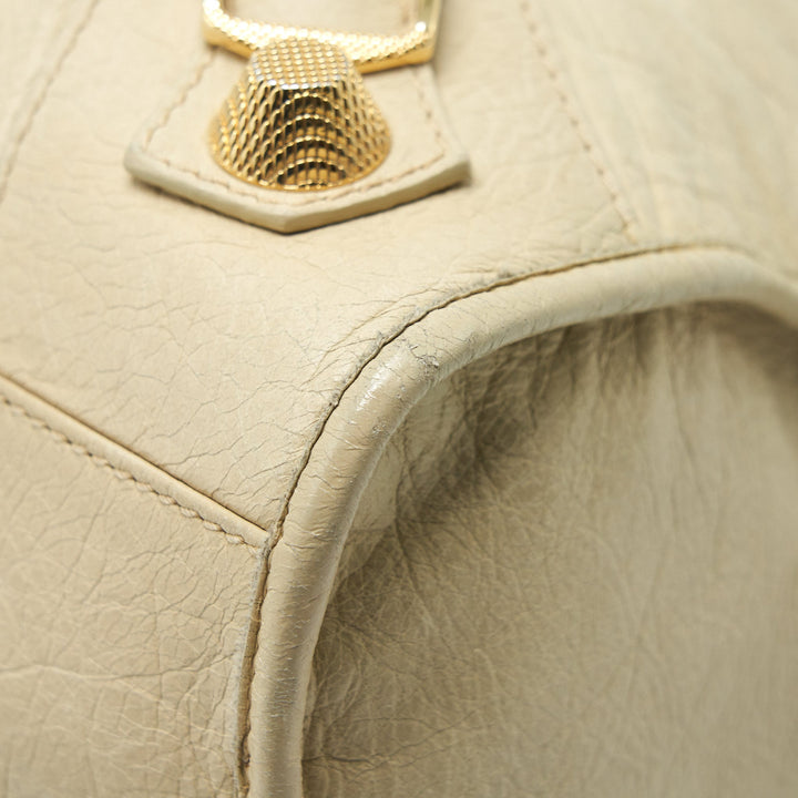 Top Quality Balenciaga Giant City Bag Beige GHW