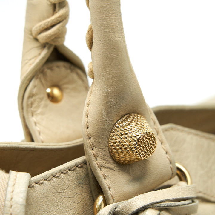 Top Quality Balenciaga Giant City Bag Beige GHW