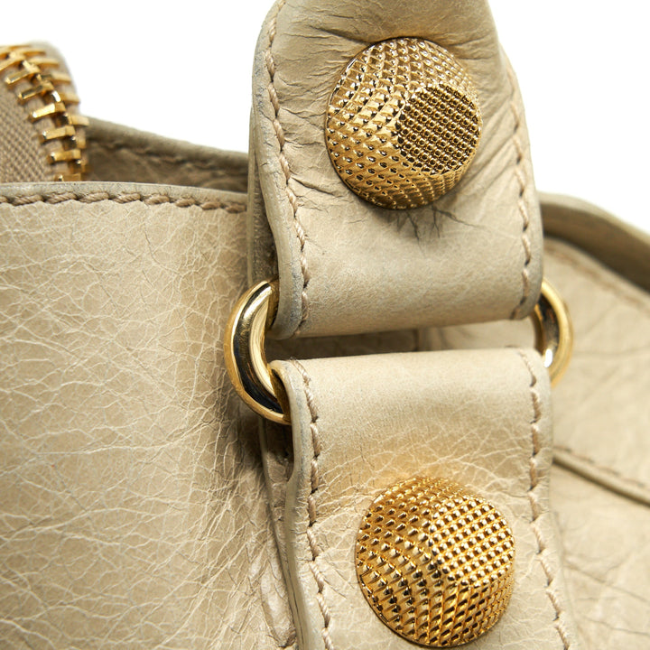 Top Quality Balenciaga Giant City Bag Beige GHW