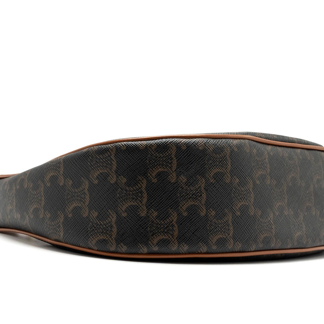 Celine AVA BAG IN TRIOMPHE CANVAS AND CALFSKIN TAN