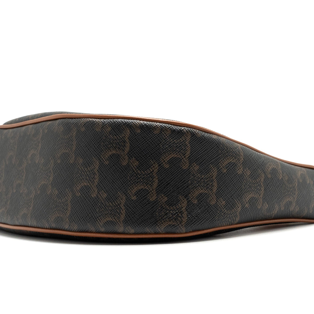 Celine AVA BAG IN TRIOMPHE CANVAS AND CALFSKIN TAN