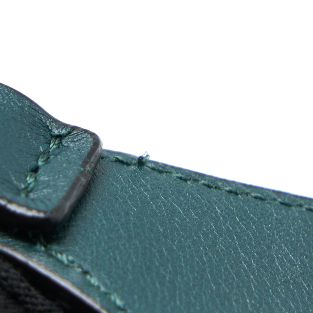 Celine Frame Bag Calfskin Navy/Dark Green