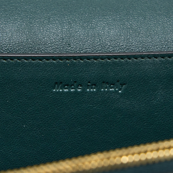 Celine Frame Bag Calfskin Navy/Dark Green