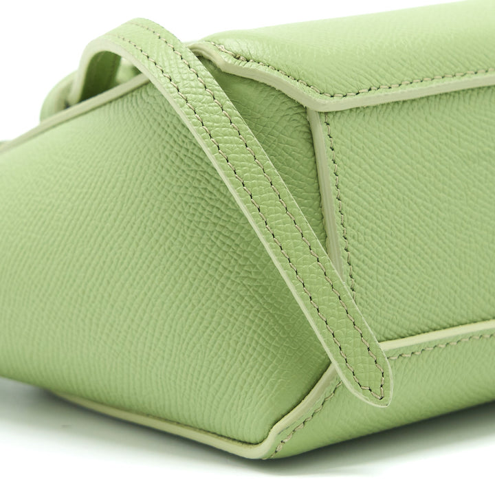Celine Pico Belt Bag Grained Calfskin Light Green