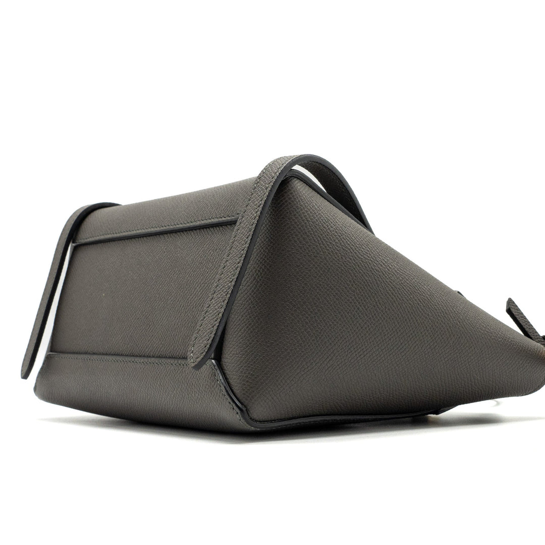 Top Quality Celine nano belt bag calfskin grey