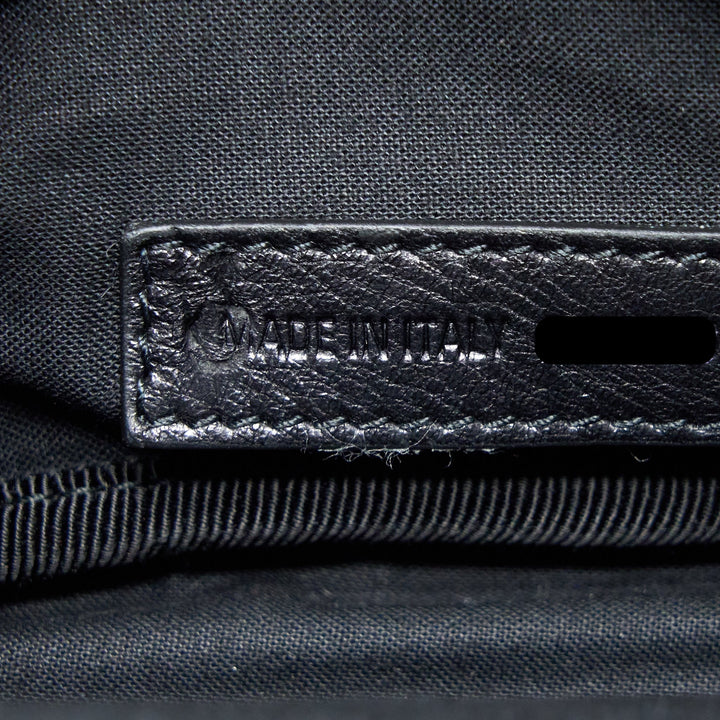 Top Quality Balenciaga Graffiti Waist Bag Leather Black Ruthenium Hardware
