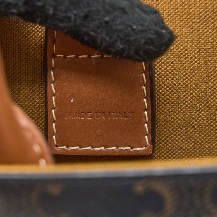 Celine Mini Vertical Cabas Triomphe Canvas