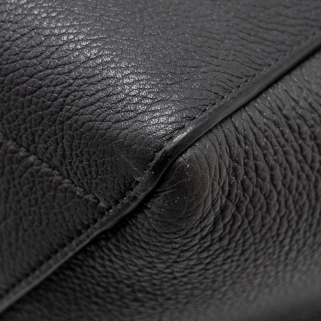 Celine Sangle Bucket Bag Calfskin Dark Grey