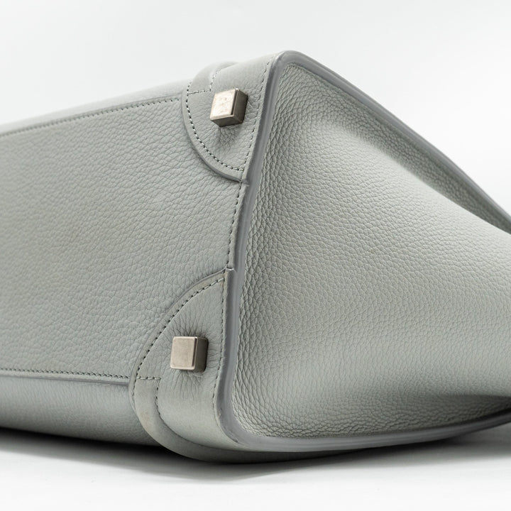 Celine Micro Luggage Bag Calfskin Light Grey
