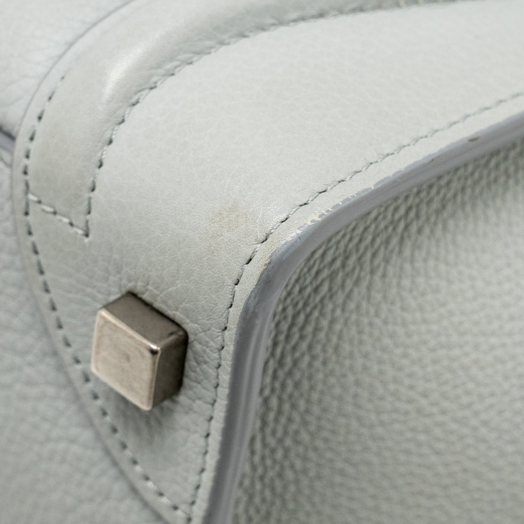 Celine Micro Luggage Bag Calfskin Light Grey