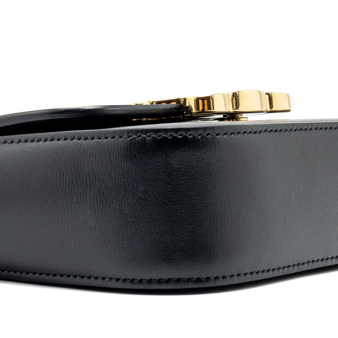 Celine Mini Triomphe Shiny Calfskin Black