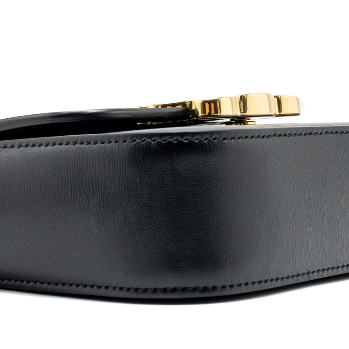 Celine Mini Triomphe Shiny Calfskin Black