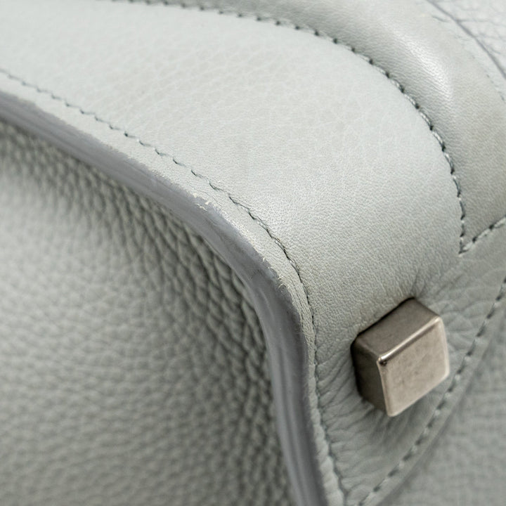 Celine Micro Luggage Bag Calfskin Light Grey