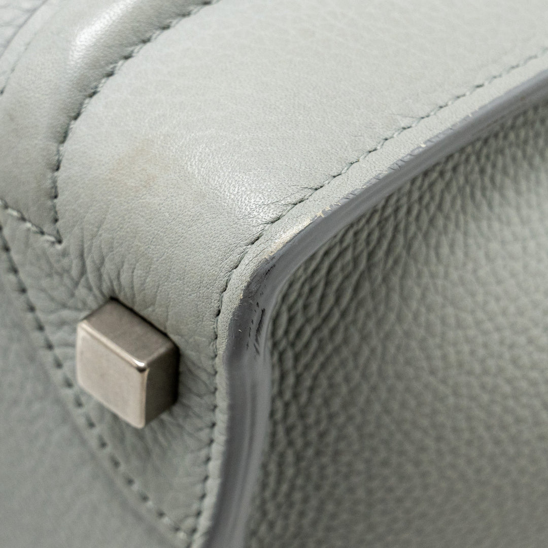 Celine Micro Luggage Bag Calfskin Light Grey