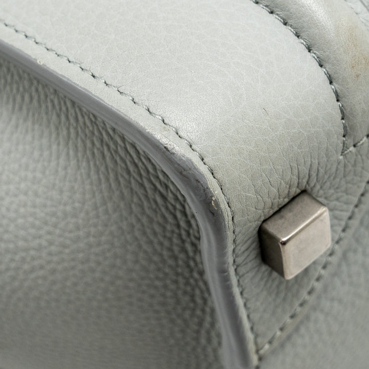 Celine Micro Luggage Bag Calfskin Light Grey