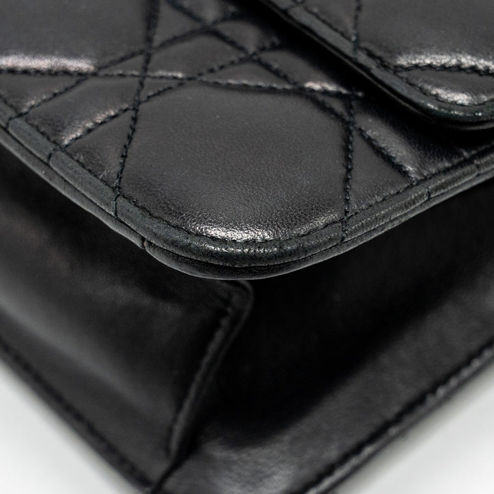 Top quality Dior Miss Top quality Dior Promenade Pouch Bag Lambskin Black