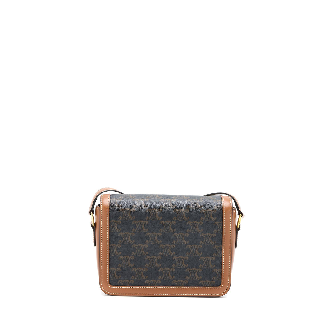 Top Quality Celine Teen Triomphe Bag In Triomphe Canvas And Calfskin