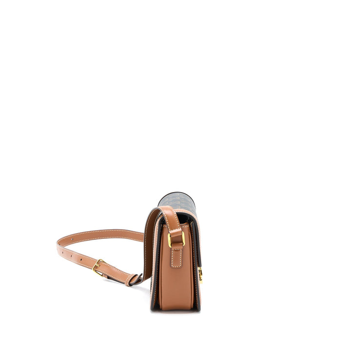 Top Quality Celine Teen Triomphe Bag In Triomphe Canvas And Calfskin