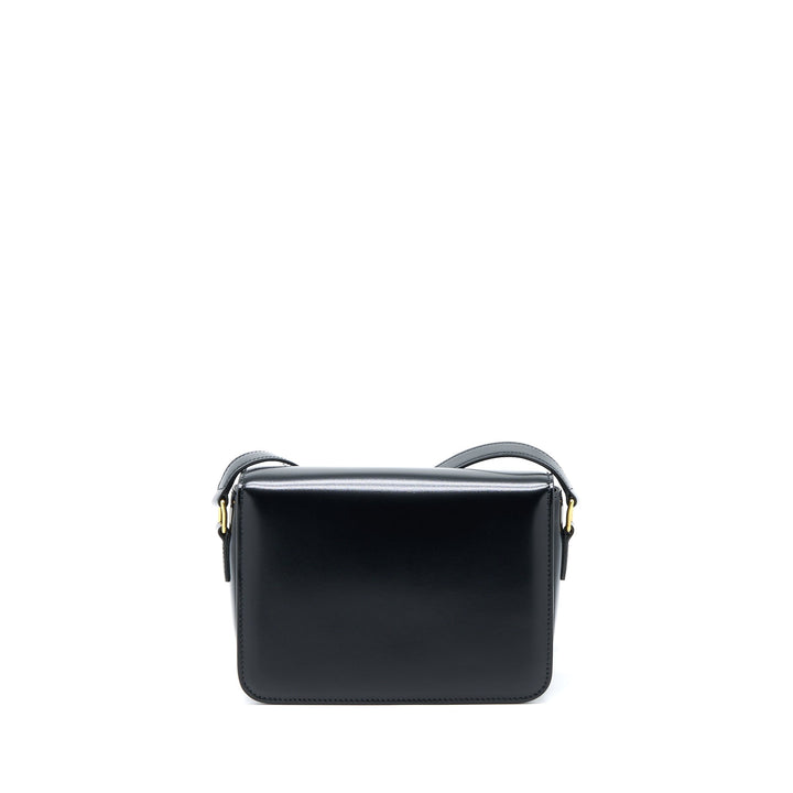 Top Quality Celine Teen Triomphe Bag In Shiny Calfskin Black