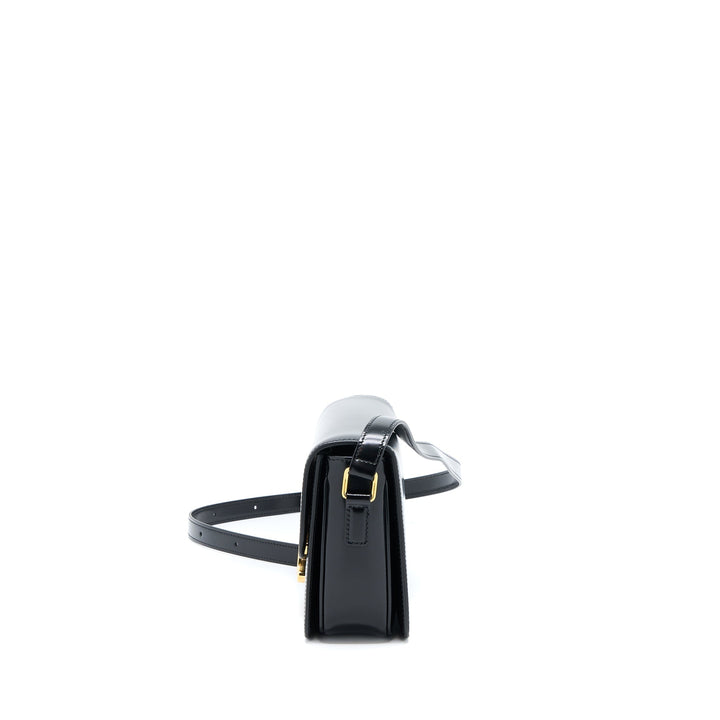 Top Quality Celine Teen Triomphe Bag In Shiny Calfskin Black