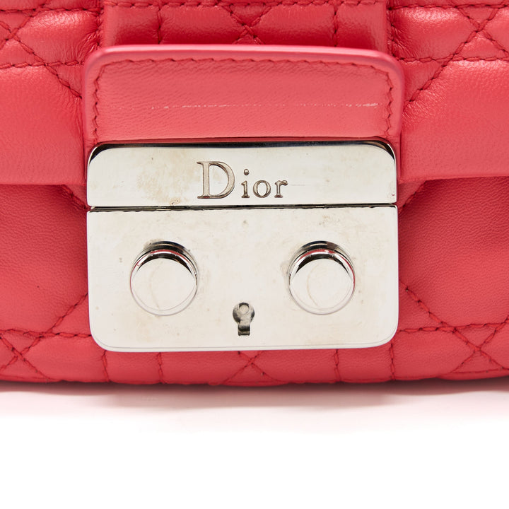 Top quality Dior New Lock Flap Shoulder Bag Lambskin Red