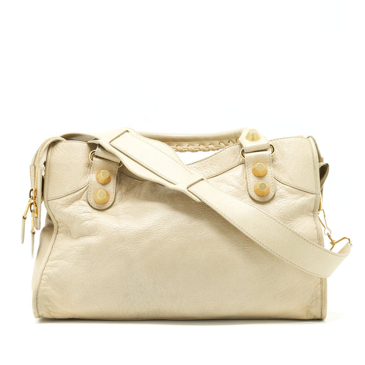 Top Quality Balenciaga Giant City Bag Beige GHW