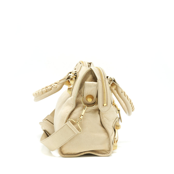 Top Quality Balenciaga Giant City Bag Beige GHW