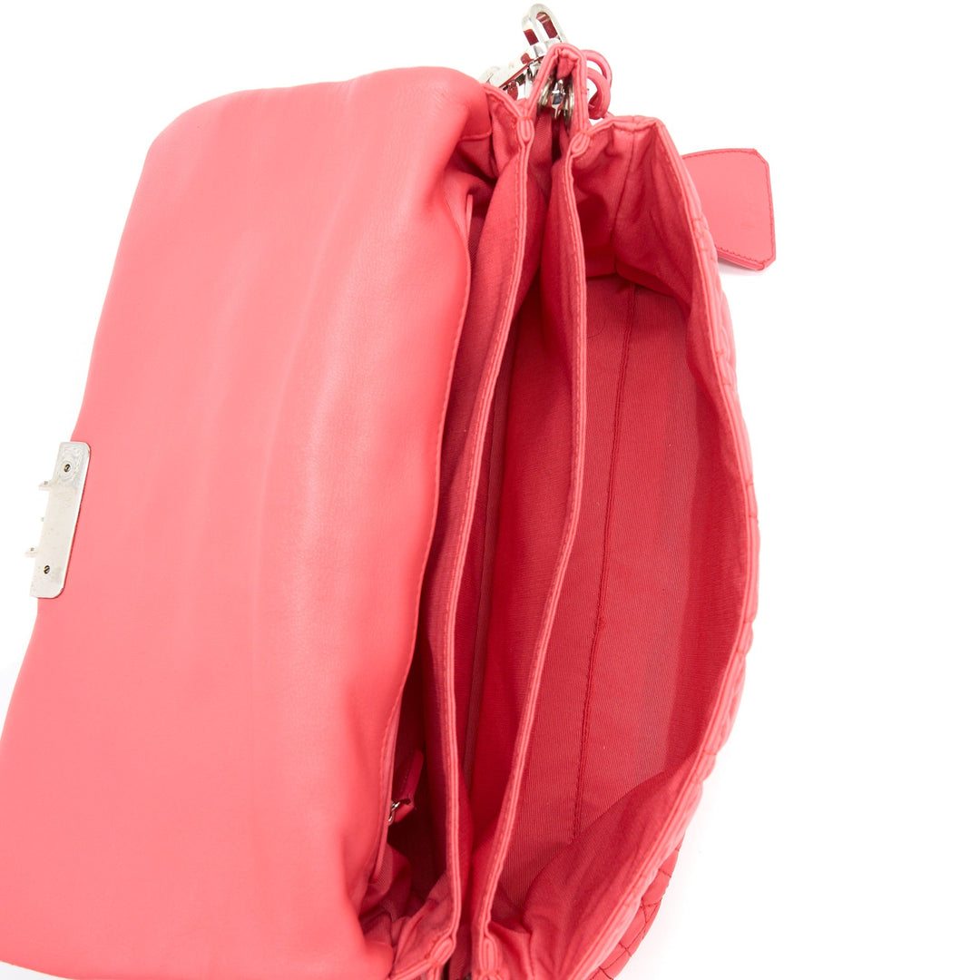 Top quality Dior New Lock Flap Shoulder Bag Lambskin Red
