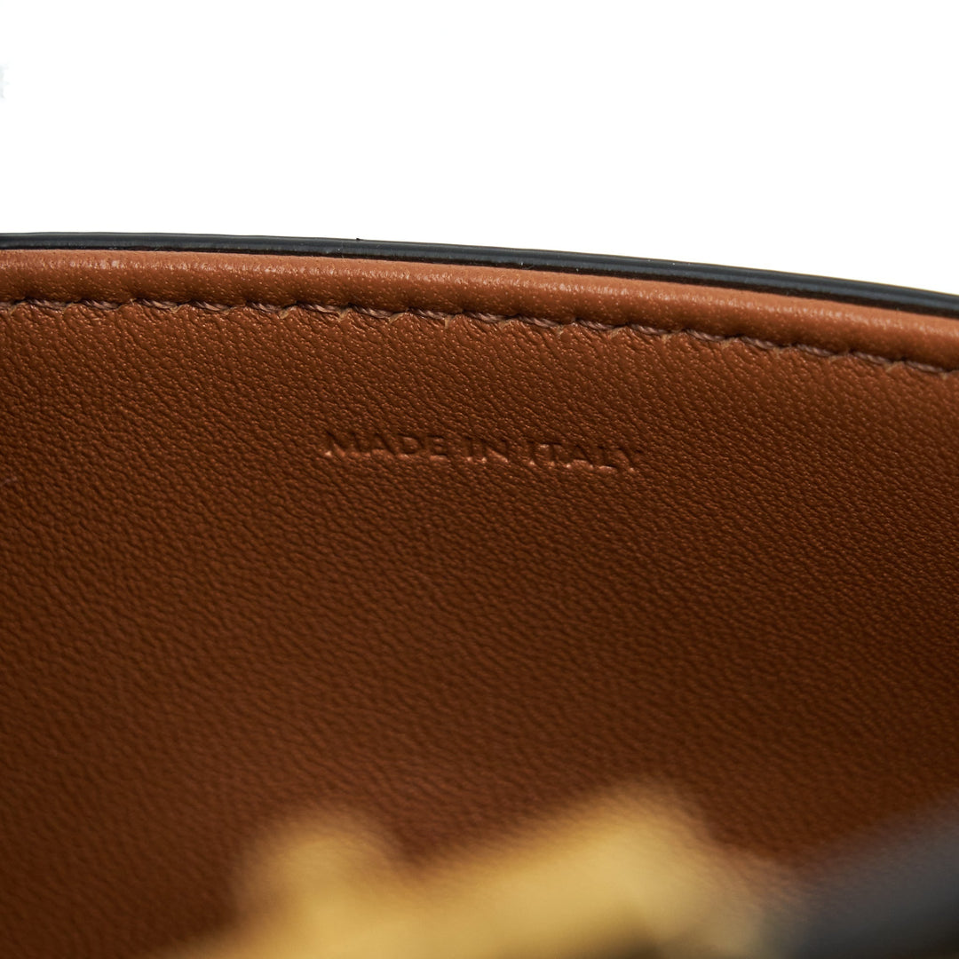 Top Quality Celine Triomphe Shoulder Bag Triomphe Canvas/Calfskin Tan